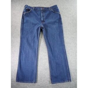 Vintage Roebucks Jeans Mens‎ 42x30 Actual 37x27  Denim Blue Medium Straight Leg